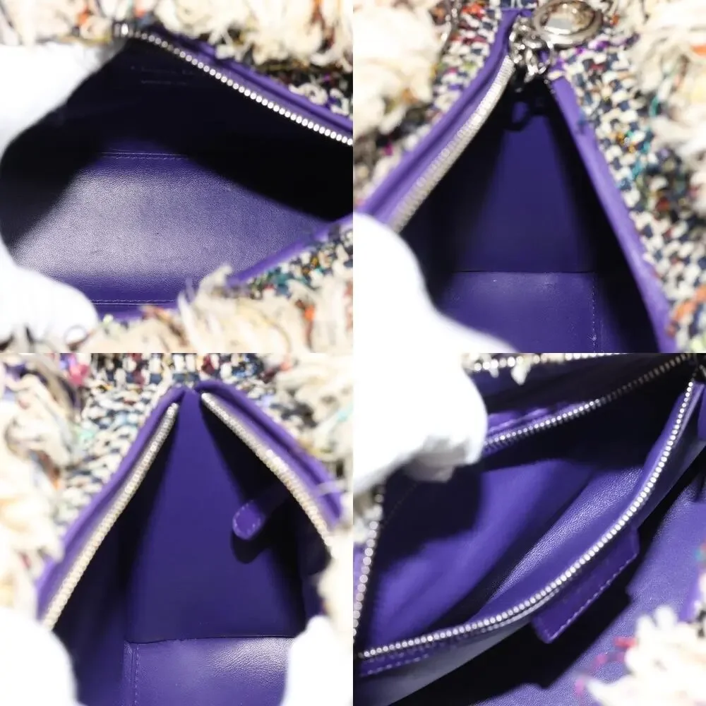 Chanel Canvas Lady Dior Handbag Multicolor